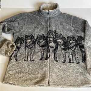 Vintage Yukon Fleece Wolf Jacket